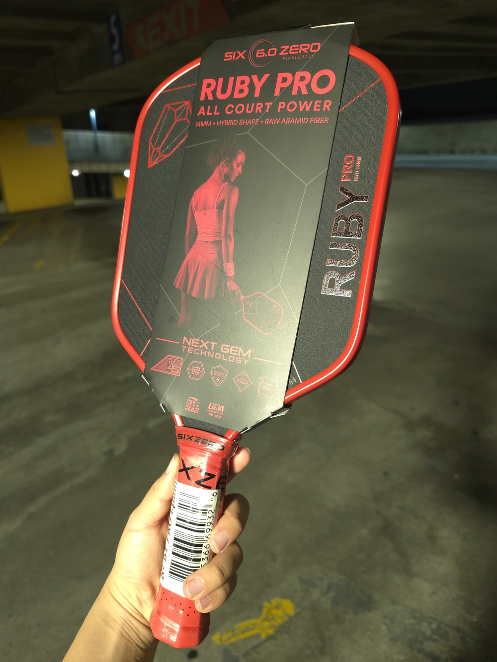 Ruby Pro All Court Power Pickleball Paddle - Red